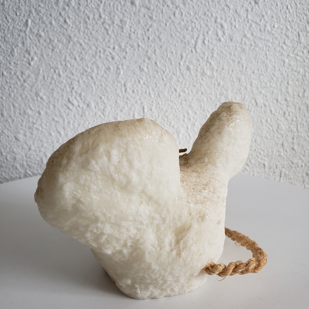 #Vintage 1960-70s Jack B Nimble Wax White Mouse Head Shaped Decorative Candle . - Picture 5 of 13
